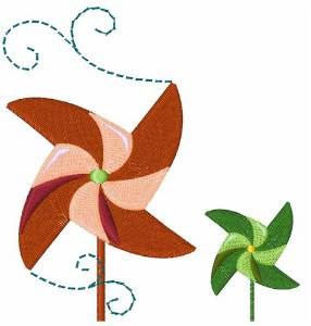 Picture of Pinwheel Spinner Machine Embroidery Design