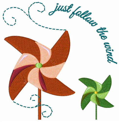 Follow the Wind Machine Embroidery Design