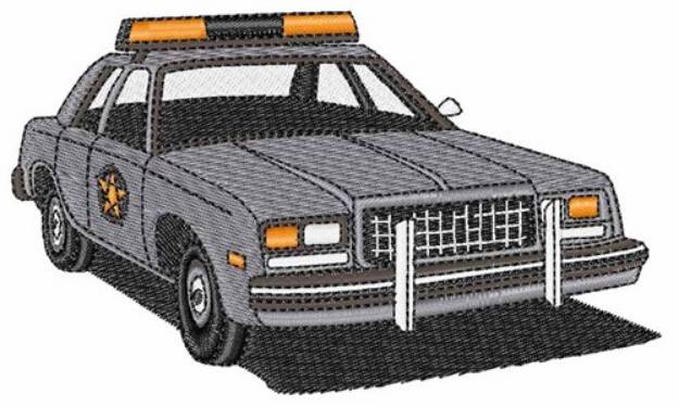 Picture of Cop Car Machine Embroidery Design