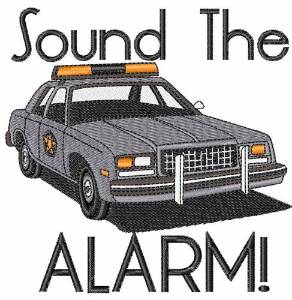 Picture of Sound the Alarm Machine Embroidery Design