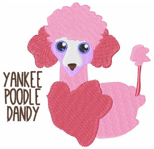 Yankee Poodle Dandy Machine Embroidery Design