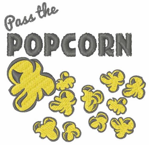 Picture of Pass the Popcorn Machine Embroidery Design
