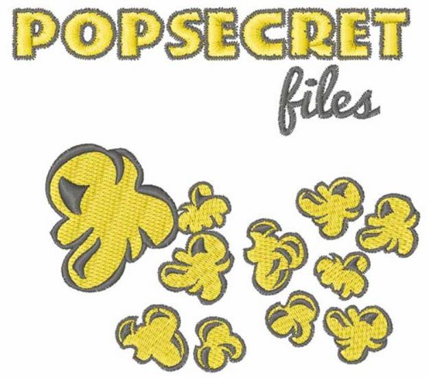 Picture of Popsecret Files Machine Embroidery Design
