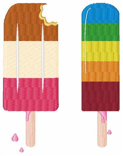 Frozen Popsicle Machine Embroidery Design