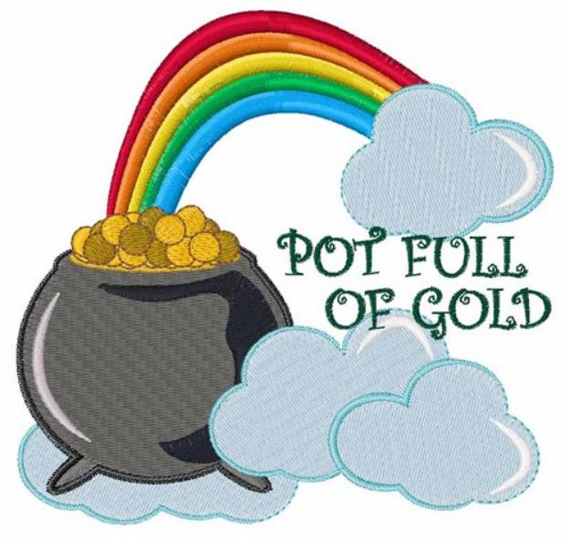 Picture of Pot Full of Gold Machine Embroidery Design