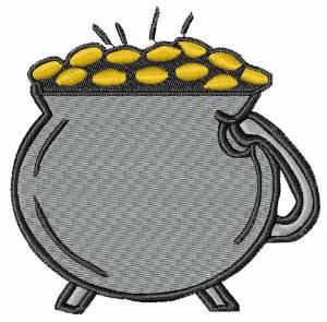 Picture of Gold Pot Machine Embroidery Design