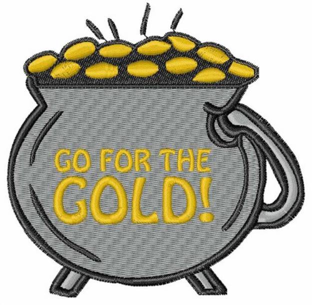 Picture of Go for the Gold Machine Embroidery Design