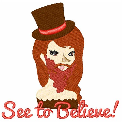 See to Believe Machine Embroidery Design