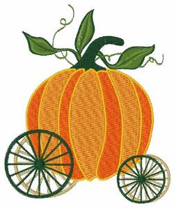 Picture of Pumpkin Carriage Machine Embroidery Design