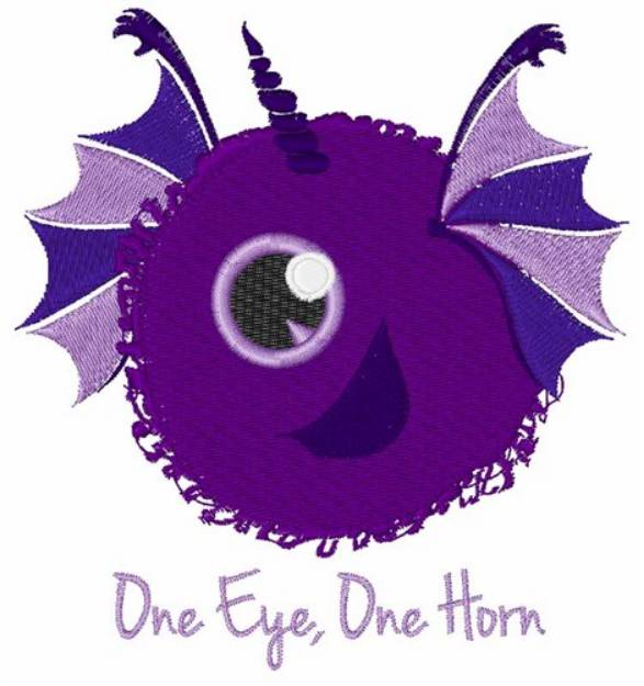 Picture of One Eye One Horn Machine Embroidery Design