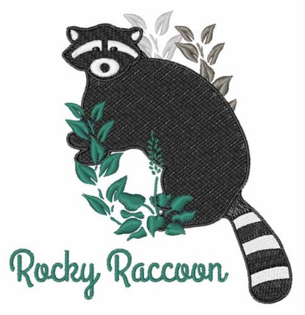 Picture of Rocky Raccoon Machine Embroidery Design