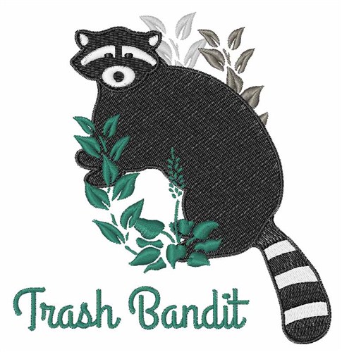 Trash Bandit Machine Embroidery Design