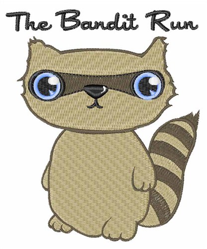 Bandit Run Machine Embroidery Design