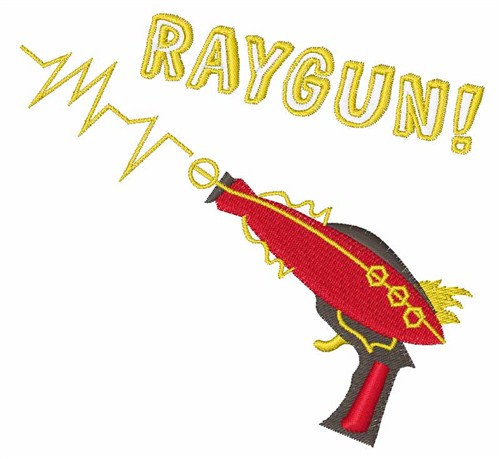 Ray Gun Machine Embroidery Design