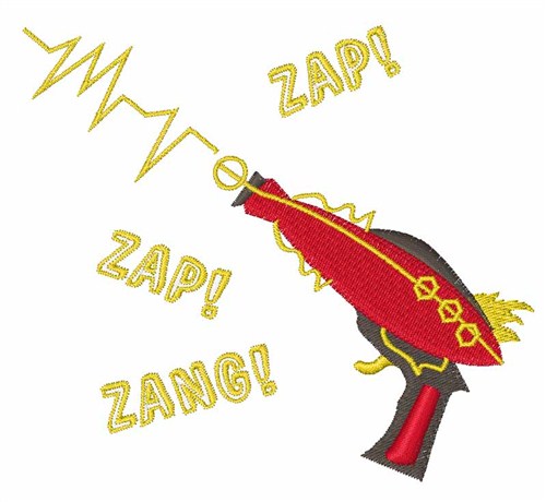 Zap Gun Machine Embroidery Design