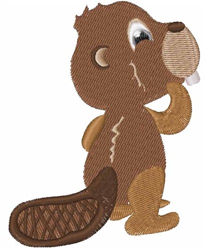 Beaver Animal Machine Embroidery Design