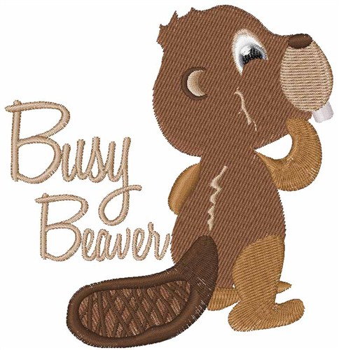 Busy Beaver Machine Embroidery Design