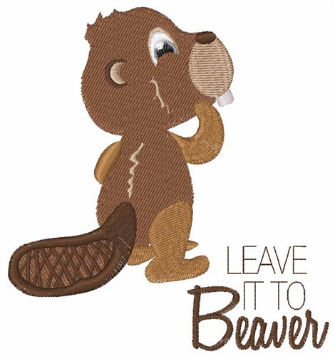 Leave it to Beaver Machine Embroidery Design