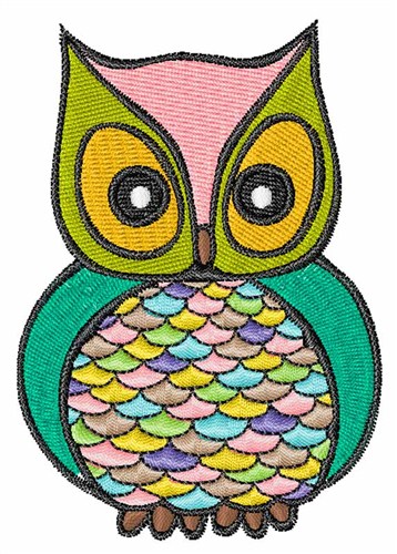 Owl Bird Machine Embroidery Design