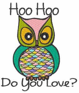 Picture of Hoo Love Machine Embroidery Design