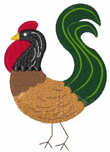 Picture of Rooster Bird Machine Embroidery Design