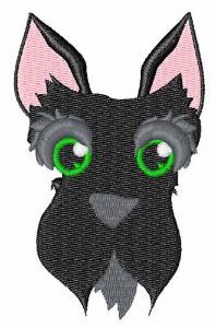 Picture of Terrier Head Machine Embroidery Design