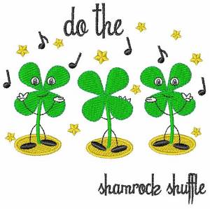 Picture of Shamrock Shuffle Machine Embroidery Design