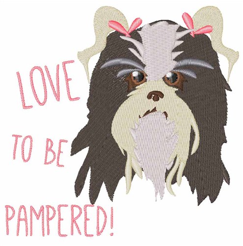 Pampered Pet Machine Embroidery Design