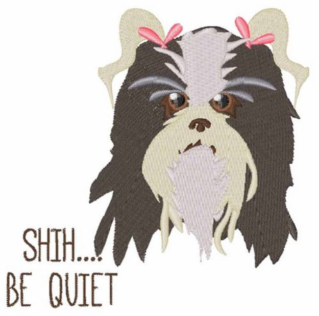 Picture of Be Quiet Machine Embroidery Design
