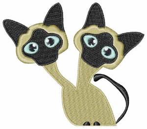 Picture of Siamese Cats Machine Embroidery Design