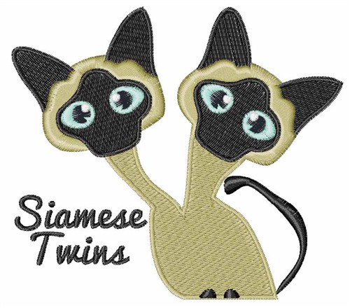 Siamese Twins Machine Embroidery Design