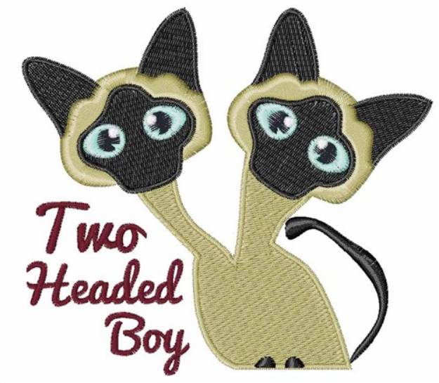 Picture of Two Headed Boy Machine Embroidery Design