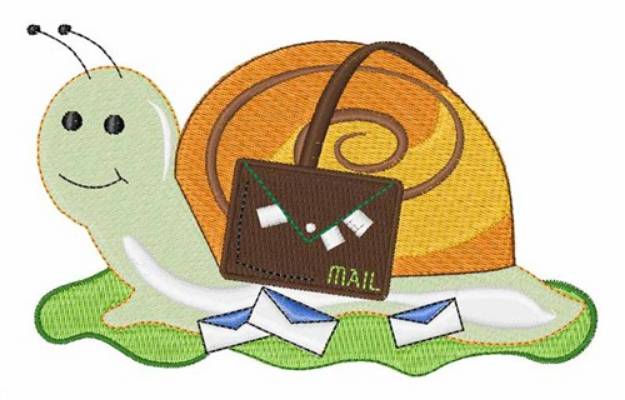 Picture of Snail Mailman Machine Embroidery Design