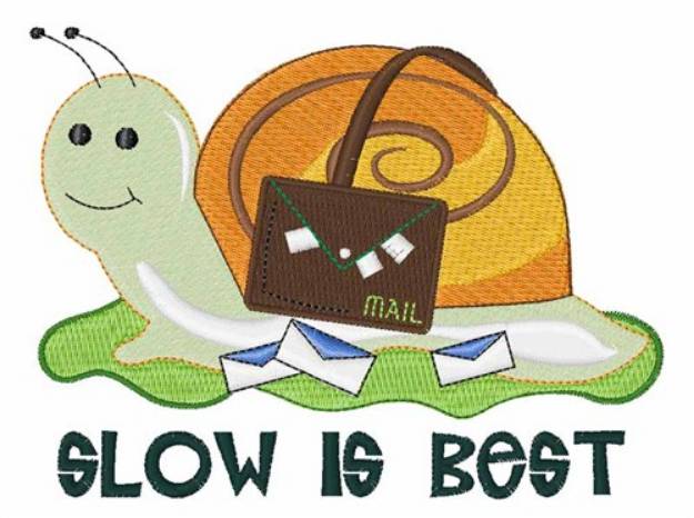 Picture of Slow is Best Machine Embroidery Design
