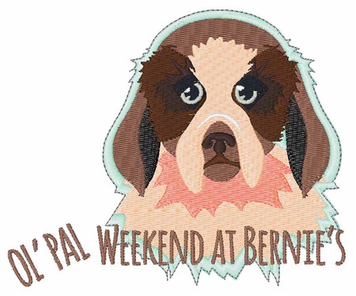 Bernie Weekend Machine Embroidery Design