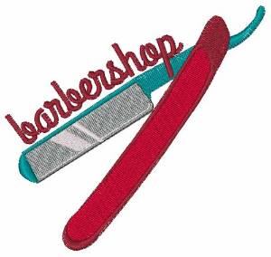 Picture of Barbershop Blade Machine Embroidery Design