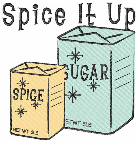 Spice It Up Machine Embroidery Design