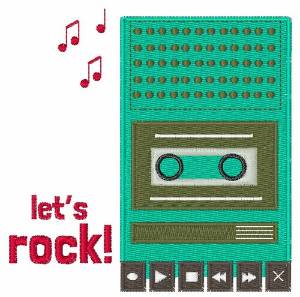 Picture of Lets Rock Machine Embroidery Design