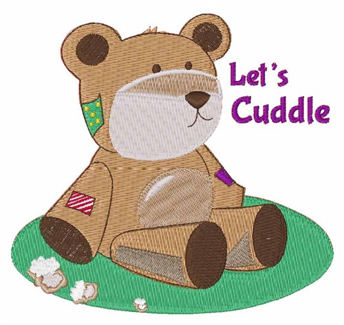 Lets Cuddle Machine Embroidery Design