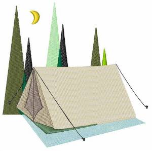 Picture of Camping Tent Machine Embroidery Design