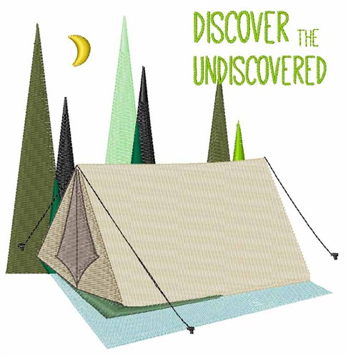 Discover Camping Machine Embroidery Design