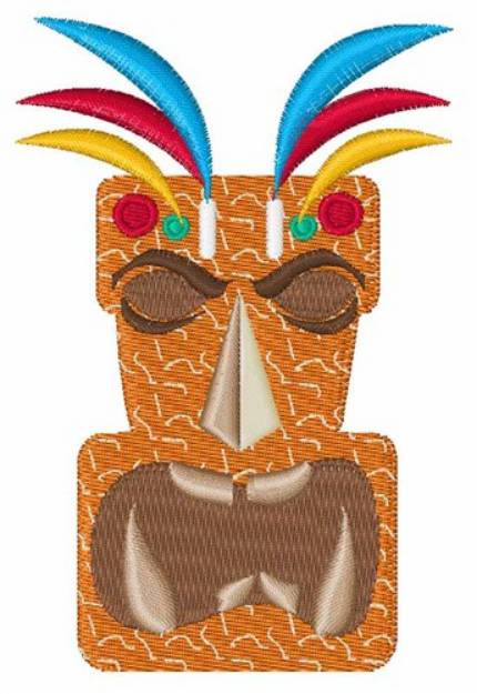 Picture of Tiki Mask Machine Embroidery Design