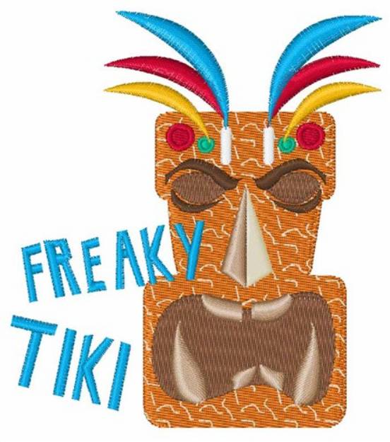 Picture of Freaky Tiki Machine Embroidery Design