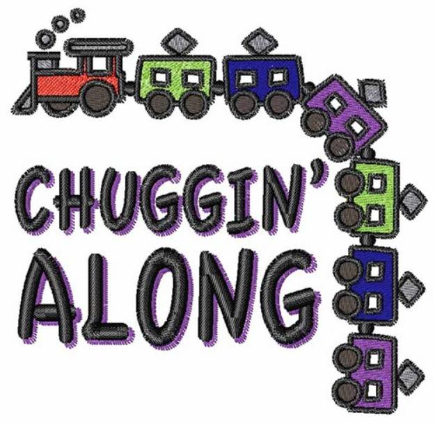 Picture of Chuggin Along Machine Embroidery Design