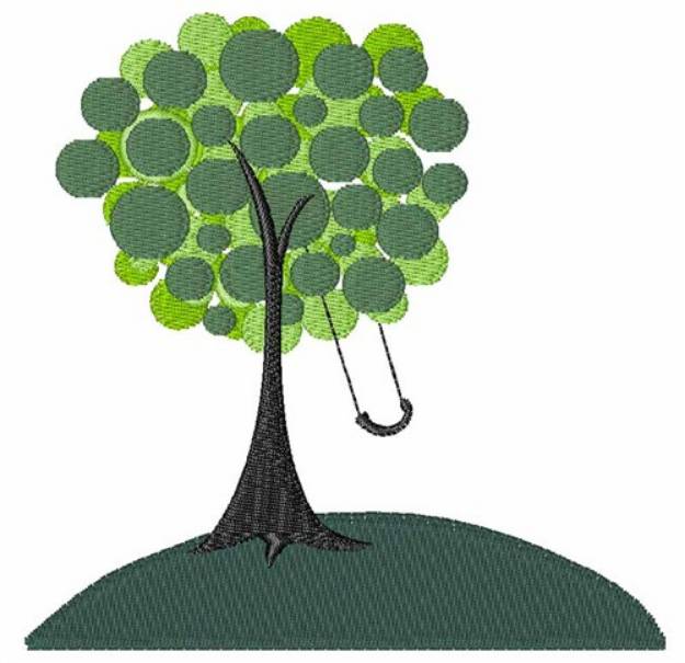 Picture of Tree Swing Machine Embroidery Design