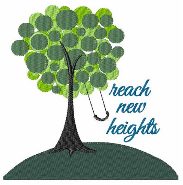 Picture of Reach New Heights Machine Embroidery Design