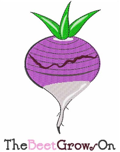 Beet Grows On Machine Embroidery Design