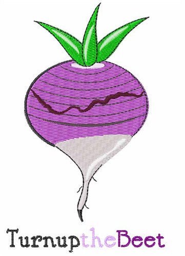 Turn Up the Beet Machine Embroidery Design