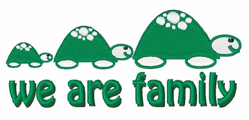 We are Family Machine Embroidery Design