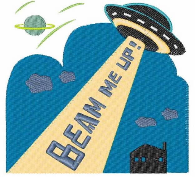 Picture of Beam Me Up Machine Embroidery Design